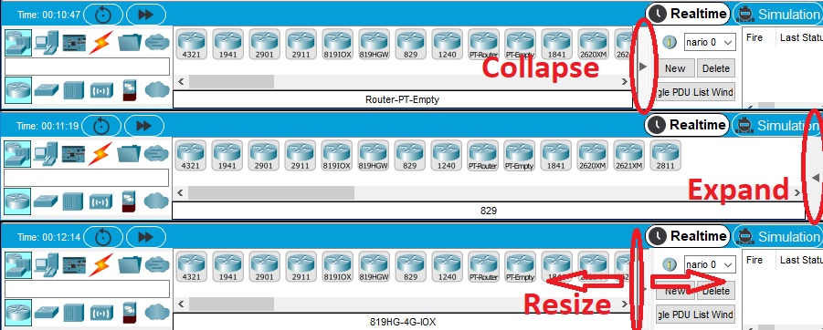 Sreenshot of User Created PDU Window States