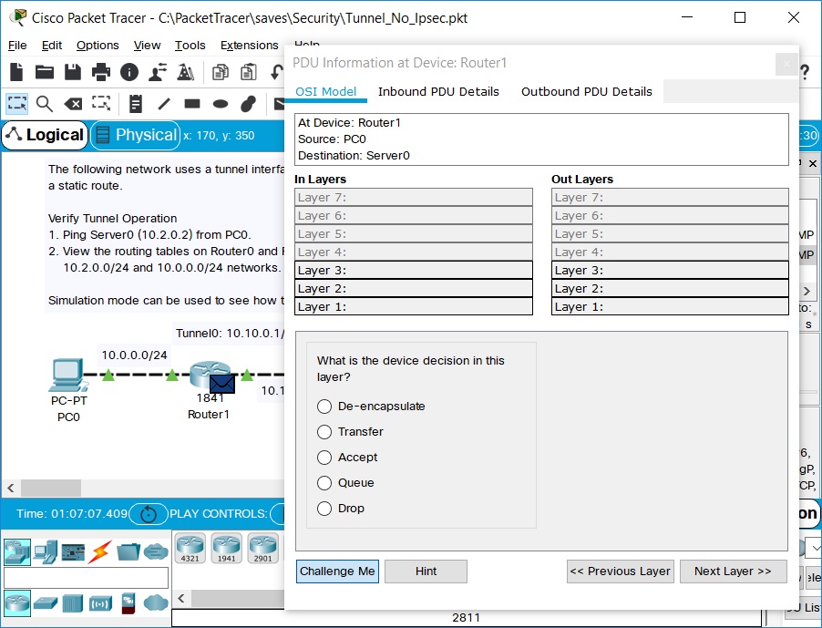 PDU Information Challenge Mode