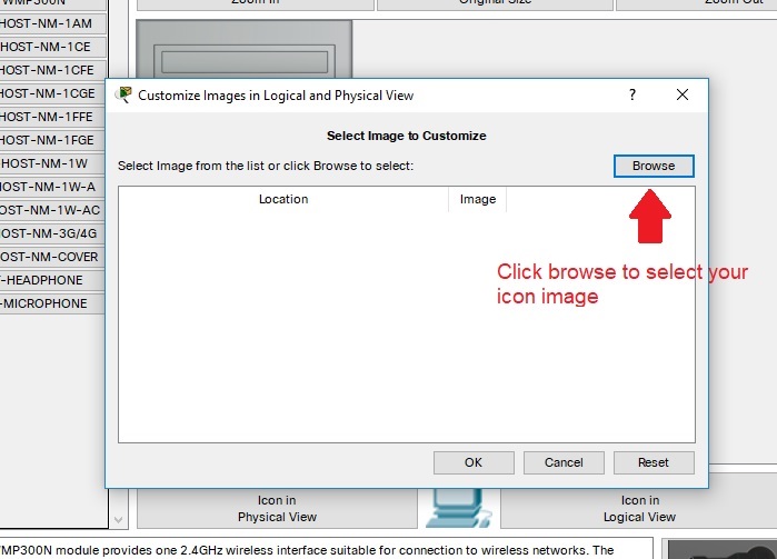 Customize Image in Logical and Physical View Window